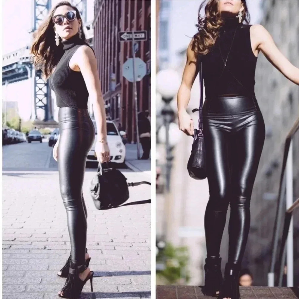 Aritzia Wilfred Free Daria High Waisted Vegan Leather‎ Pant Sz S